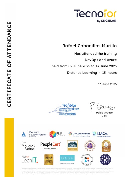 Azure DevOps Certificate